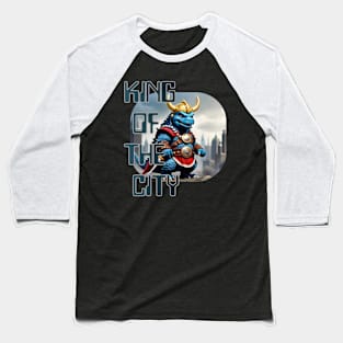 Godzilla king of city Baseball T-Shirt